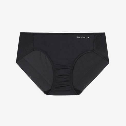 휠라 언더웨어 에센셜 베이직 메쉬밴드 여성 드로즈 FI4DRF1644F BLK