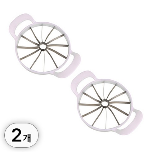 화채꽃 - 투데이리빙 1+1 수박 자르는 칼 커팅기 2개 세트 과일 커팅 커터 12 조각 슬라이서 화채 자르기 다용도 수박칼, R45015A(2개입, 1세트