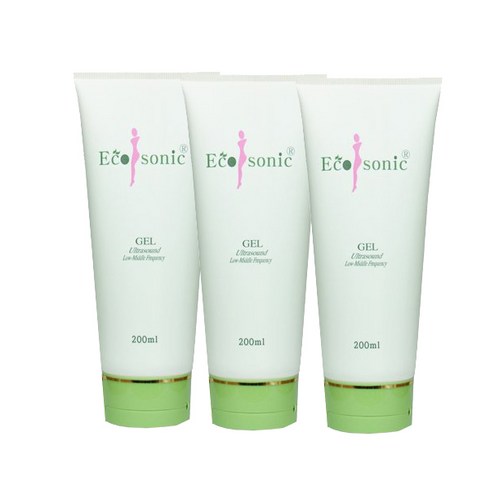 ecosonic - 에코소닉 초음파젤 200ml * 3개 (유통기간 2026.06.06) 얼굴용 미용 마사지 젤