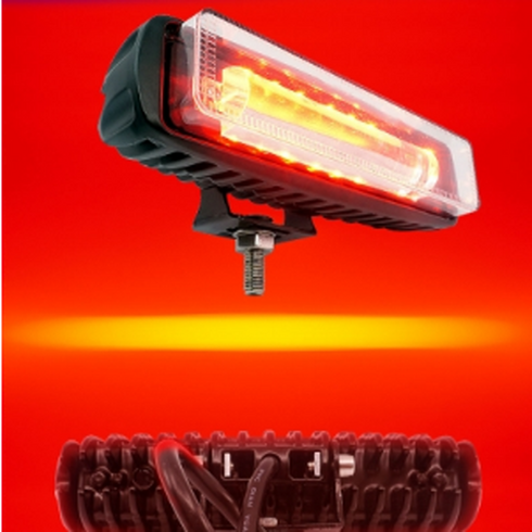 단기자동차렌트 - 삼항LED DC12V-60V겸용 30W 지게차 LED안전라인램프 와이드빔 써치라이트, 1개