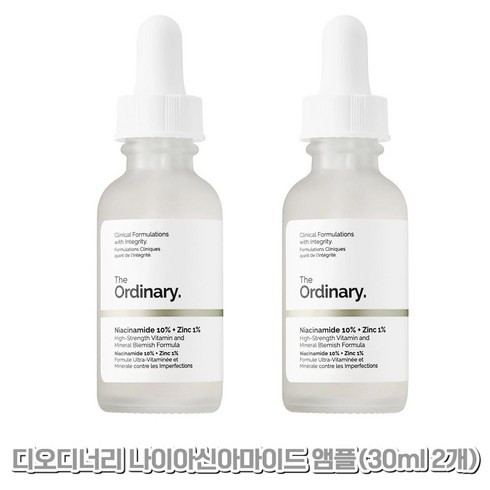 디오디너리나이아신아마이드 - 디오디너리 나이아신아마이드 앰플 비타민B3 징크 Niacinamide 10% +마스크 사은품셋트, 30ml, 2세트