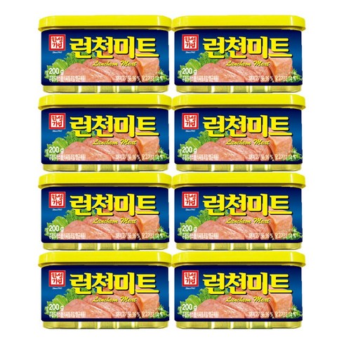 5분마켓 한성 런천미트 햄캔통조림 200g, 8개