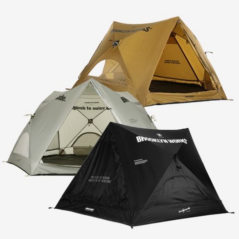 BW 브루클린웍스 게이트웨이 쉐이드 원터치 텐트 4-5인용, 블랙