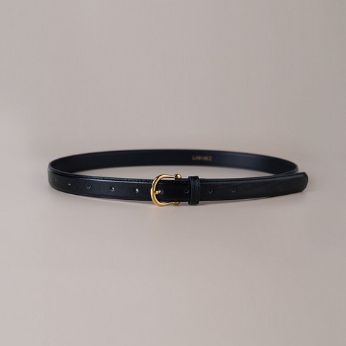 라미네즈 Satin Gold Classic Belt - Black