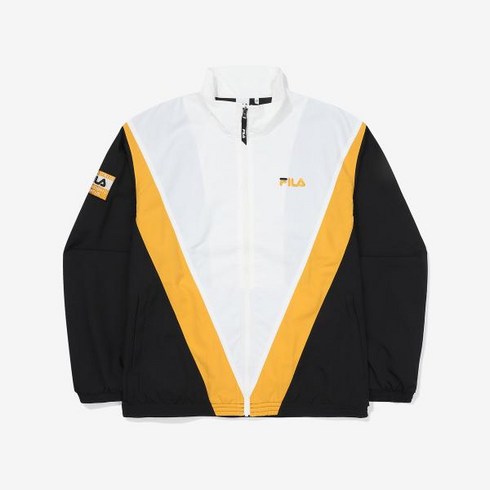 FS2JKF2111X - [FILA] 브이 블러킹 오버핏 자켓 (FS2JKF2111X_BLK)
