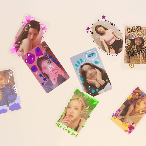 2023년 가성비 최고 아이돌굿즈제작 - 포토카드 아이돌 굿즈 소량 제작 폴꾸 포꾸 꾸미기, 단면, 04.유튜브