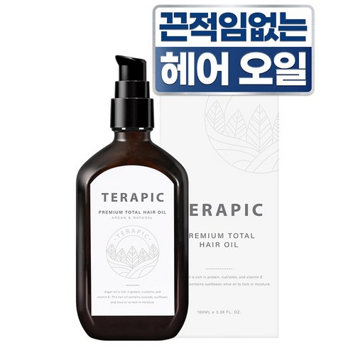 테라픽 프리미엄 토탈 헤어오일, 100ml, 3개
