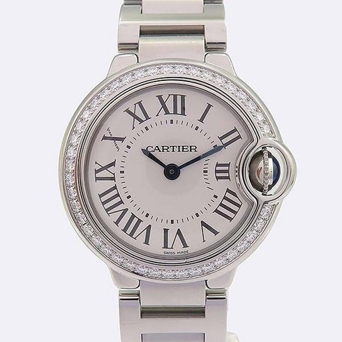 고이비토 중고명품 까르띠에 발롱블루 다이아 베젤 여성시계 K5574C