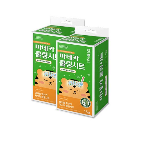 마데카 쿨링시트, 15개입, 2개