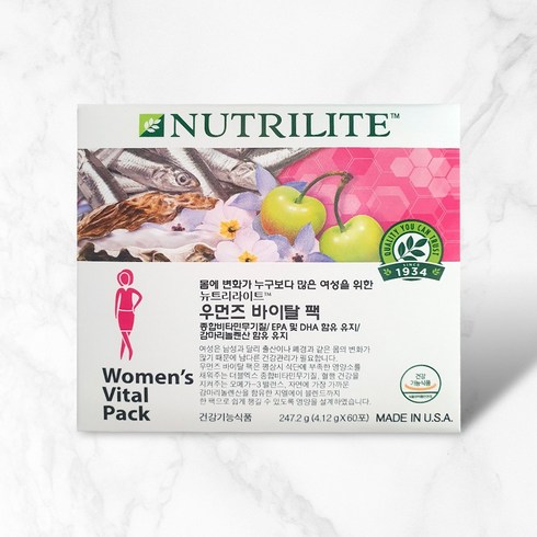 뉴트리라이트 우먼즈 바이탈팩 비타민, 60개, 4.12g