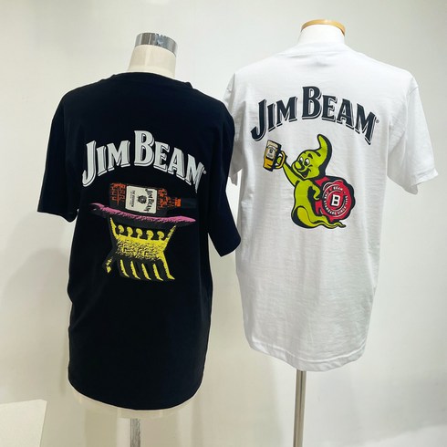 짐빔화이트 - 짐빔 JIM BEAM 반팔 프린팅 티셔츠 팝업스토어 굿즈 남여공용