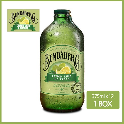분다버그 레몬 라임 앤 비터스(자연발효) 375ml, 12개