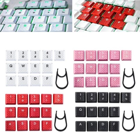 로지텍 게임용 RGB 키보드 DIY ABS 백라이트 키캡 미끄럼 방지 텍스처 키캡 로지텍 G915 G913 G815 G813 TKL 13 개, 2.White