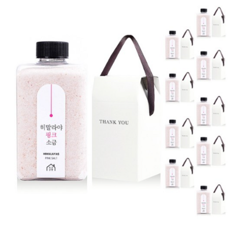 소금공장 히말라야 핑크소금 380g + 선물용 박스, 10세트