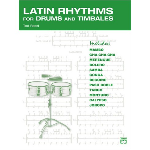 Latin Rhythms for Drums and Timbales 팀발레스와 드럼을 위한 라틴 리듬 교본 Alfred 알프레드