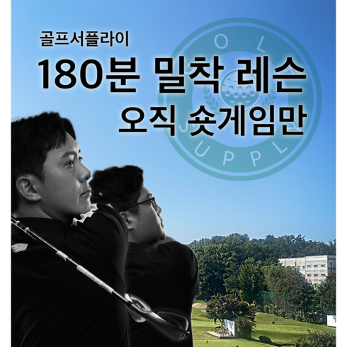 골프레슨프로 - 프리미엄 180분 숏게임레슨 골프서플라이 프로와 필드에서 1:1지도 벙커 어프로치 퍼팅 연습 라운딩 전 필수, VIP(1인)레슨, 1개