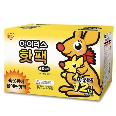 2023년 가성비 최고 아이리스 붙이는 핫팩 - 아이리스 의류 부착용 핫팩 K925LBBI006, 1박스