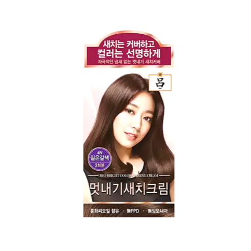 3개)려 우아채 멋내기 새치염색중택, 4N 짙은갈색, 3개