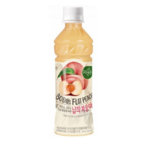 웅진 자연은납작복숭아 340ml 24개입, 0.34l