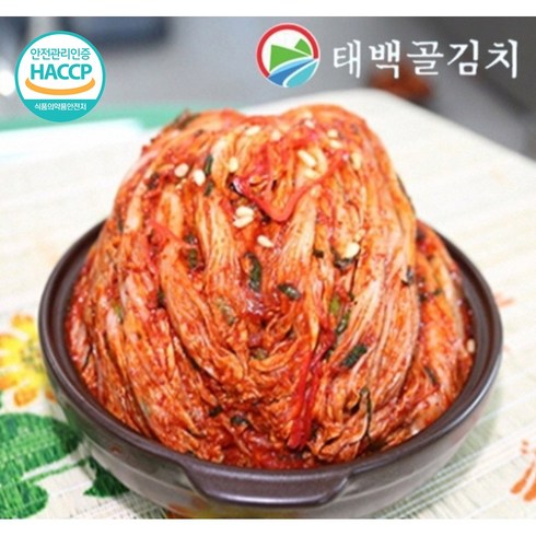 태백골김치 - [태백골김치] HACCP 인증 태백 포기김치, 5kg, 1개