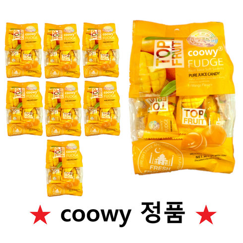 망고젤리 - coowy 탑젤리 베트남 망고젤리, 320g, 8개