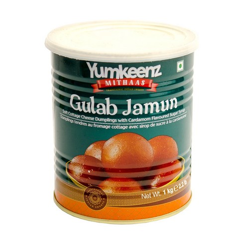 윰킨즈 굴랍자문 1kg HALDIRAM YUMKEENZ GULAB JAMUN, 1개