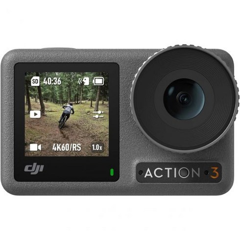 DJI Osmo 오즈모 액션 3 크리에이터 콤보 액션캠 4K + 155도 와이드 FOV 10비트 컬러 내한성 배터리2개 32GB, Standard Combo_Single
