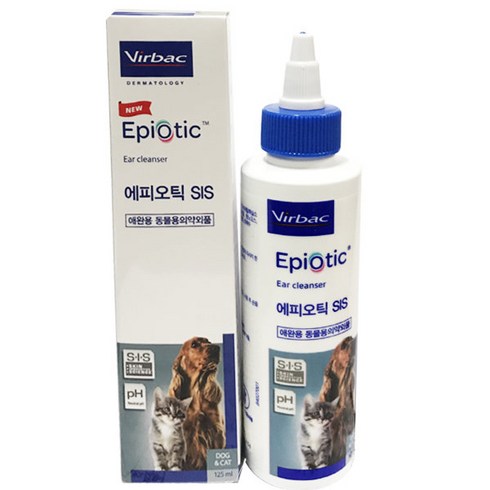 강아지귀세정제 - 버박 에피오틱 SIS 이어클리너 125ml 강아지 귀세정제, 2개
