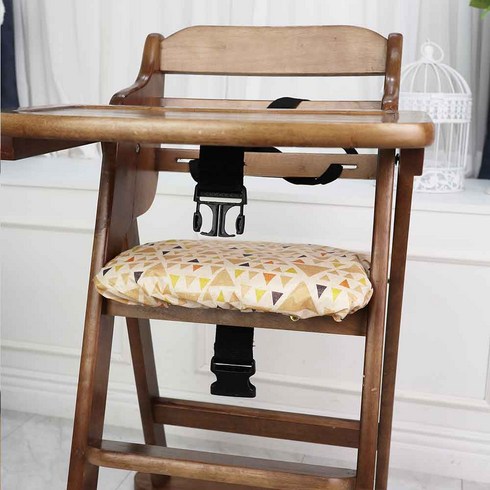 아기의자커버 - 아기식탁의자커버 초간편 원목 아기 유아 식탁 의자 덮개 리폼 시트 방석 방수 커버, 옐로우