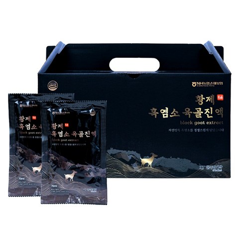 한국팜제약 황제 흑염소 육골진액 70ml 30포, 30개