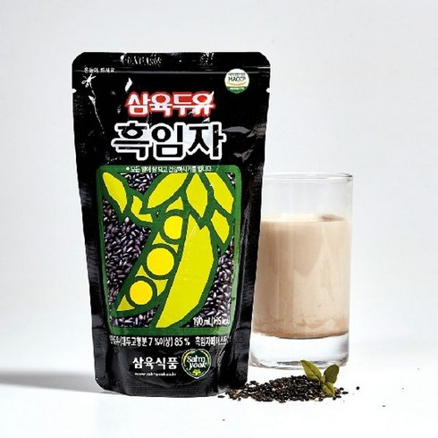 [삼육두유] 흑임자 두유 파우치 190ml*45팩, 단일옵션,상세 설명 참조, 60팩, 190ml