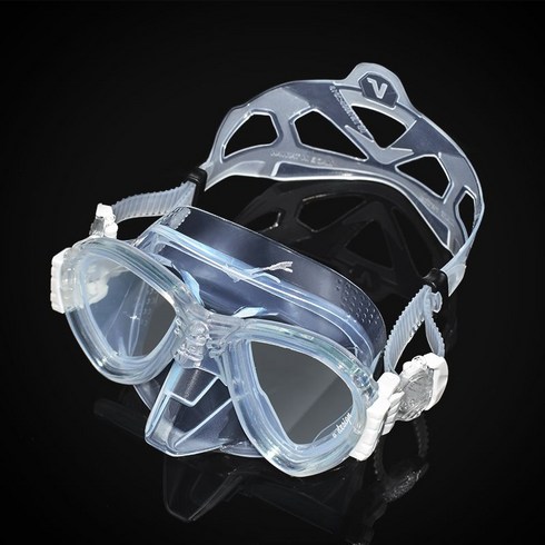 스킨 스쿠버 다이빙 마스크 드라이 스노쿨링 세트, 완전 투명 FR01T 신제품
