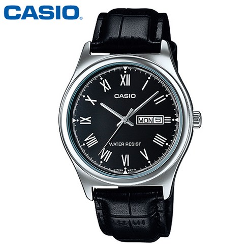 CASIO 카시오 남성 MTP-V006L-1B 가죽밴드 손목시계