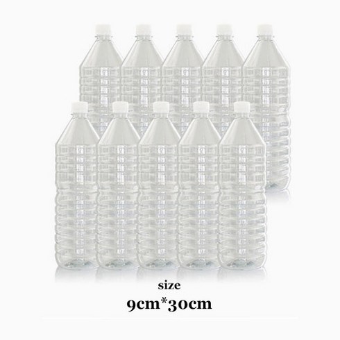 빈병공병 - 에코스킨 PET 플라스틱투명용기 페트병, 10개, 1.5L