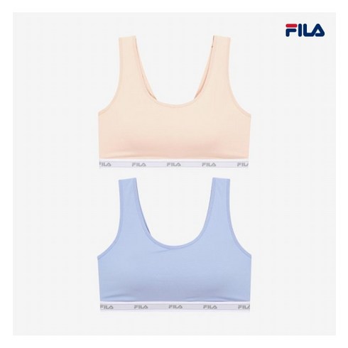 FILA 데일리 스포츠브라탑 4세트 시즌2 - 휠라 휠라 아웃핏 에코파스텔 브라탑 2종 택 1 (FI4ITE2441F_SKU)