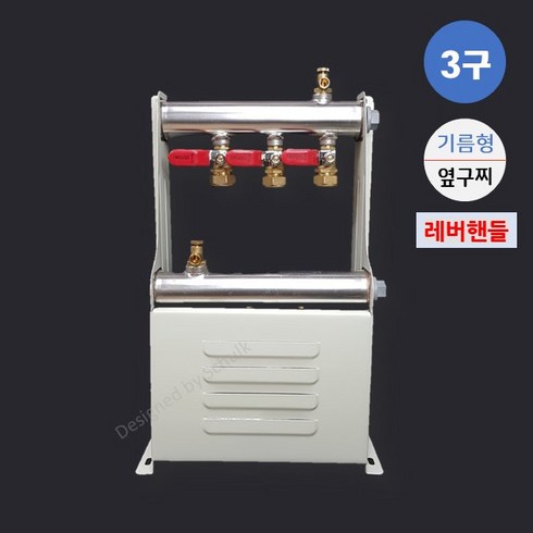 2023년 가성비 최고 기름보일러분배기 - [완카바] 스텐 온수분배기 3구 레버핸들 기름형 (옆구찌 20A / 25A 선택), 1개