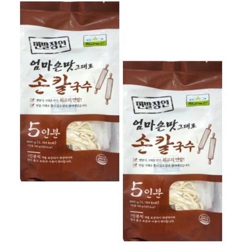 엄마손 맛 그대로 손칼국수 800g 2봉 10인분, 2개