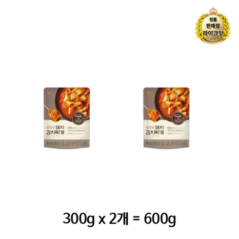 김치찌개 - 아워홈 칼칼한 돼지김치찌개, 600g, 30개