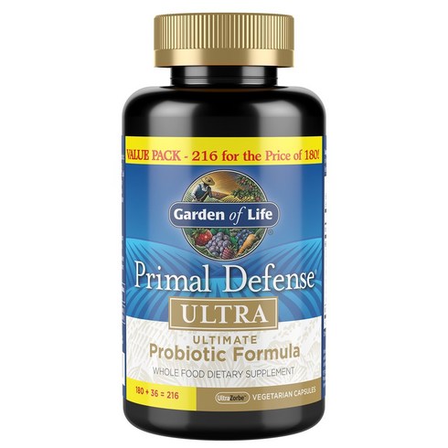 가든오브라이프 Garden of Life Primal Defense Ultra Ultimate Probiotic Formula 216캡슐, 216개, 1개