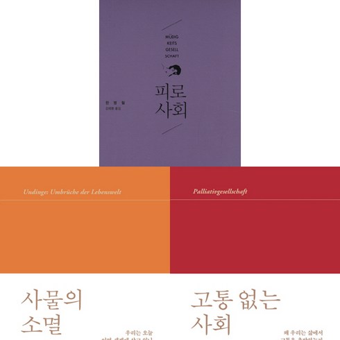 피로사회 - 한병철 저서 3권세트 - 사물의 소멸 ＋ 피로사회 ＋ 고통 없는 사회