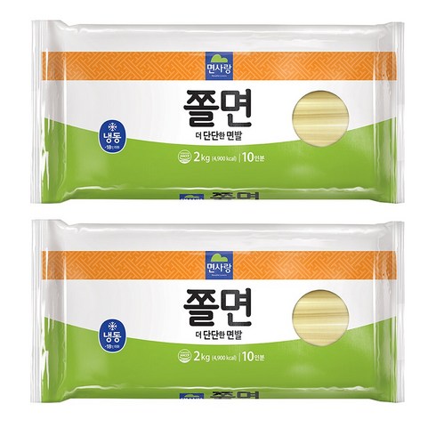 면사랑쫄면 - 면사랑 쫄면, 2개, 2kg