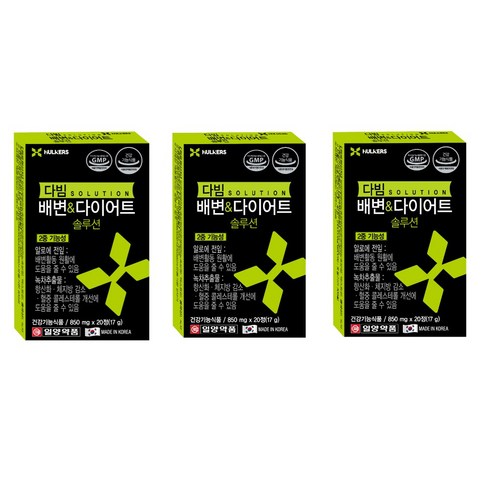 일양약품 다빔 배변 앤 다이어트 솔루션, 3개, 850mg