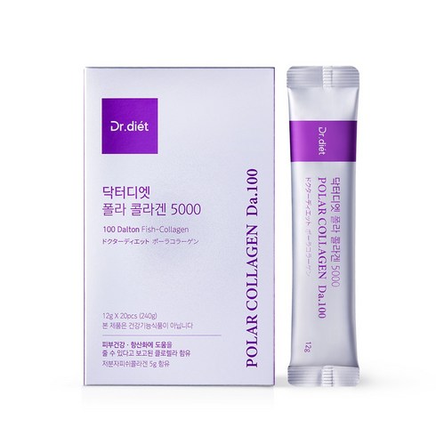 닥터디엣 - 닥터디엣 폴라콜라겐 5000 나노분자 100달톤 [피부건강 기능성], 1개, 20회분