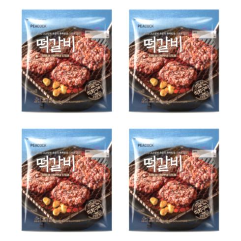 피코크떡갈비 - 이마트 피코크 떡갈비 450g x 4개, 1g, 1개