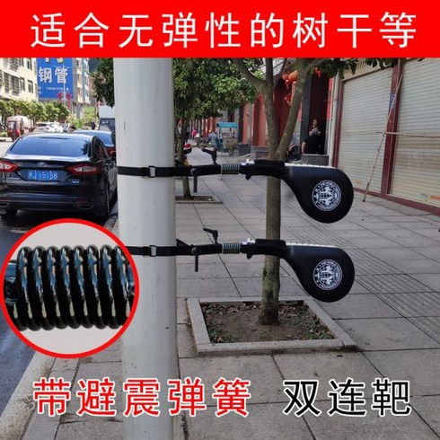 발차기타격대 - 발차기타격대 벽걸이 뒤돌려차기 킥복싱 무에타이 밋트 수련대, 03. 단단한 물체와 함께 묶인 이중 표적