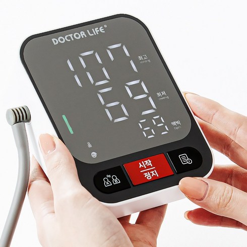 혈압계 - 닥터라이프 가정용 LED 자동 전자 혈압계 혈압측정기, 1개