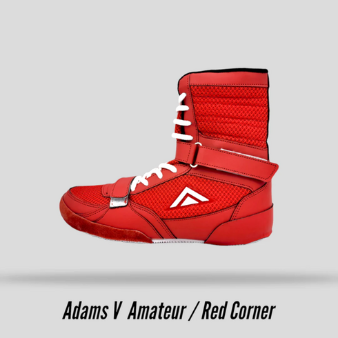 아담스 Amateur 복싱화 레드 권투 복서 장목 격투기 쿠션감 좋은 신발