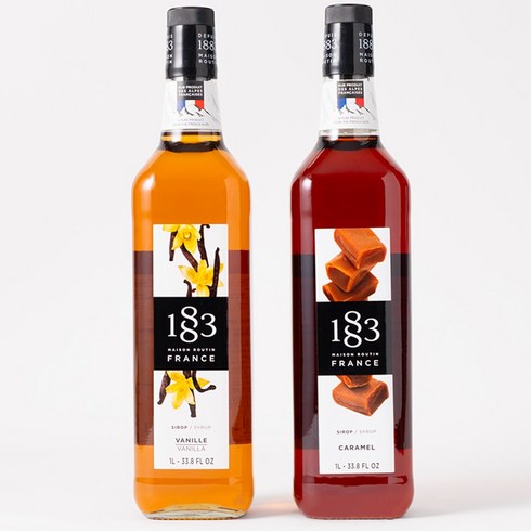 1883카라멜시럽 - 1883 바닐라 시럽 1000ml+1883 카라멜 시럽 1000ml+트루시트러스, 1L, 2개