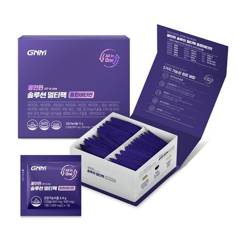 GNM 올인원 솔루션 멀티팩 종합비타민, 1개, 72g