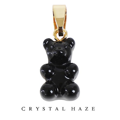 크리스탈 헤이즈 Classic Notalgia Bear Pendant - Black (CCT-Black)